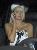 Paris Hilton in a very skimpy sailor suit going to a Halloween party -Oct 26